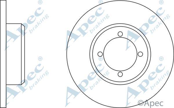 APEC BRAKING Jarrulevy DSK210